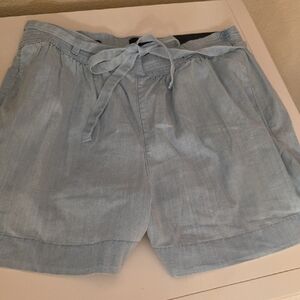 White House Black Market Blue High Waist Shorts with Airy Fabric